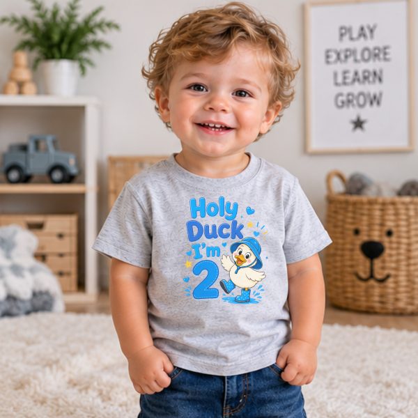 Holy Duck Blue Birthday T-Shirt